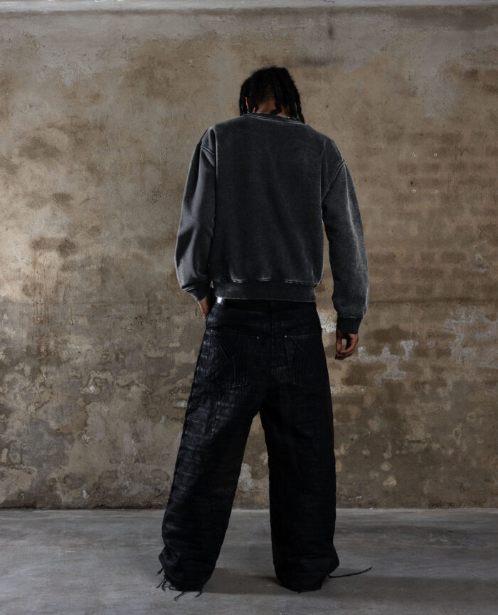 Davril Supply Ax3s Crewneck Noir Lavé (1)