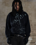 Davril Supply Hoodie Resistance Noir Lavé Clair (2)