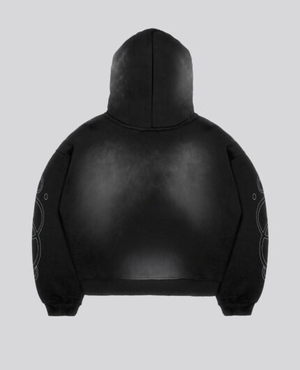 Davril Supply Hoodie Zip Céramique Lavé Noir (3)