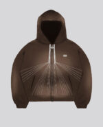 Davril Supply Hoodie Zip Rayons Brun (4)