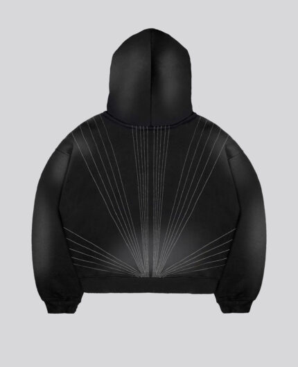 Davril Supply Hoodie Zip Rayons Noir (2)