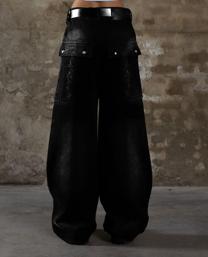 Davril Supply Splatter Black Pants (1)