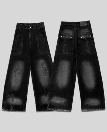 Davril Supply Splatter Black Pants (4)