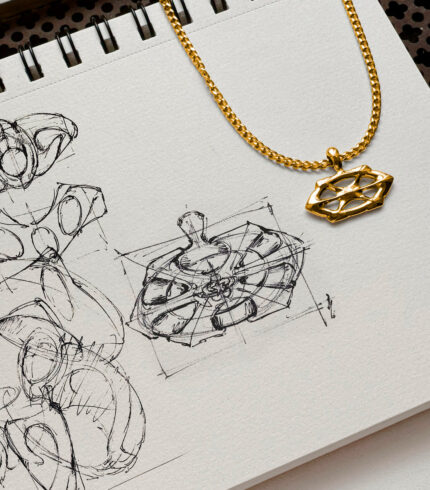 Gold Dyst Pendant (2)