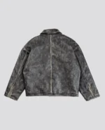 Veste en Cuir Délavé Davrilsupply Noire (1)