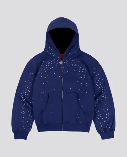 DavrilSupply Stardust Zip Hoodie Bleu (1)