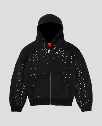 DavrilSupply Stardust Zip Hoodie Noir (2)