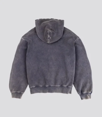 DavrilSupply Waffle Zip Hoodie Bleu (1)