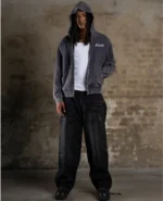 DavrilSupply Waffle Zip Hoodie Bleu (2)