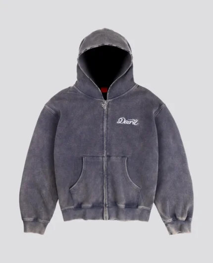 DavrilSupply Waffle Zip Hoodie Bleu (3)