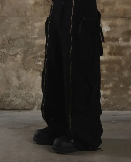 Pantalon Cargo Noir Para de Davrilsupply (1)